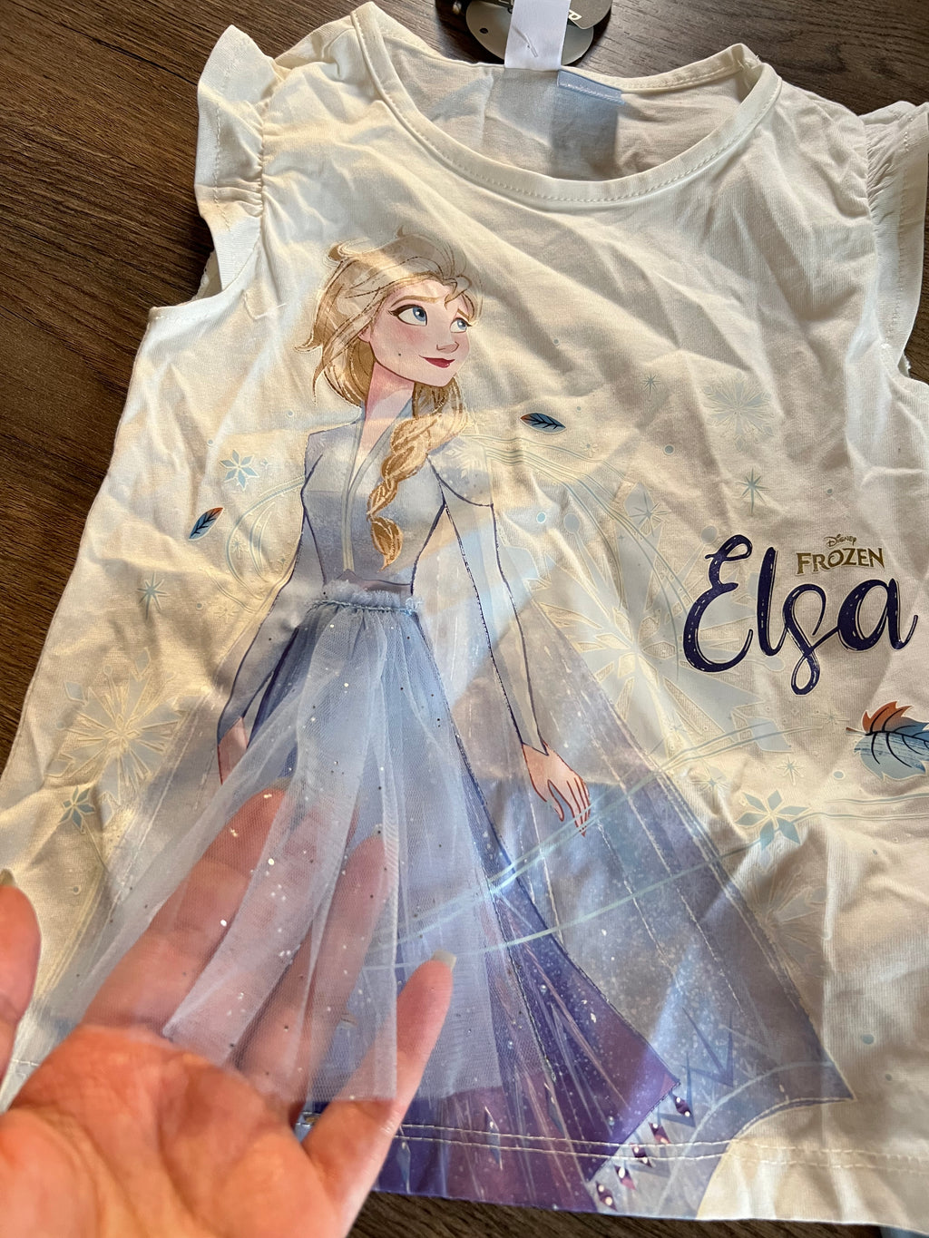 LCW Kids Crew Neck Short Sleeve Elsa Printed Baby Girls' T-shirt And Leggings 2 Pack Set