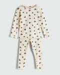 LCW : baby Heart Printed Baby Girls' Pyjama Set