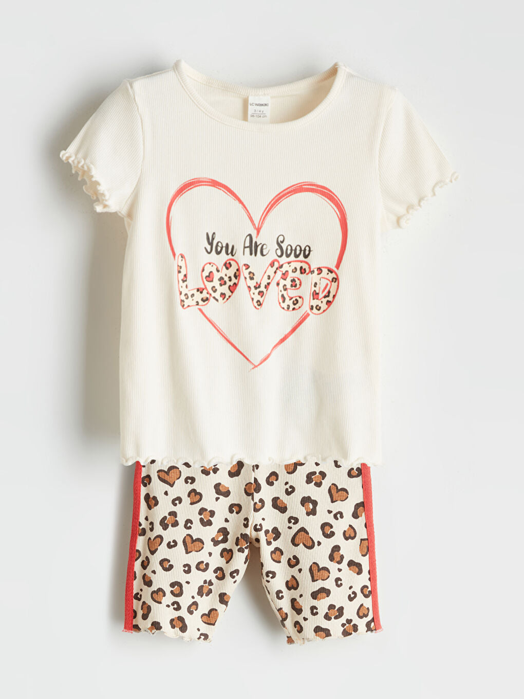 LCW Kids Printed Girls' Blouse And Leggings 2 Pack