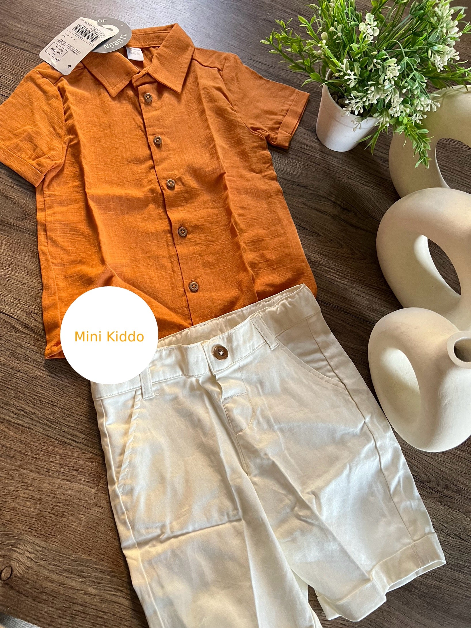 LCW Kids Basic Boys' Shirt And Shorts 2 Pack