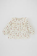 DeFacto : Regular Fit Twill Flower Long Sleeve Shirt