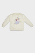 DeFacto : Baby Girl Regular Fit Crew Neck Romantic Printe Sweatshirt