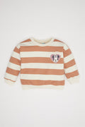 DeFacto : Baby Girl Disney Mickey & Minnie Regular Fit Striped Sweatshirt