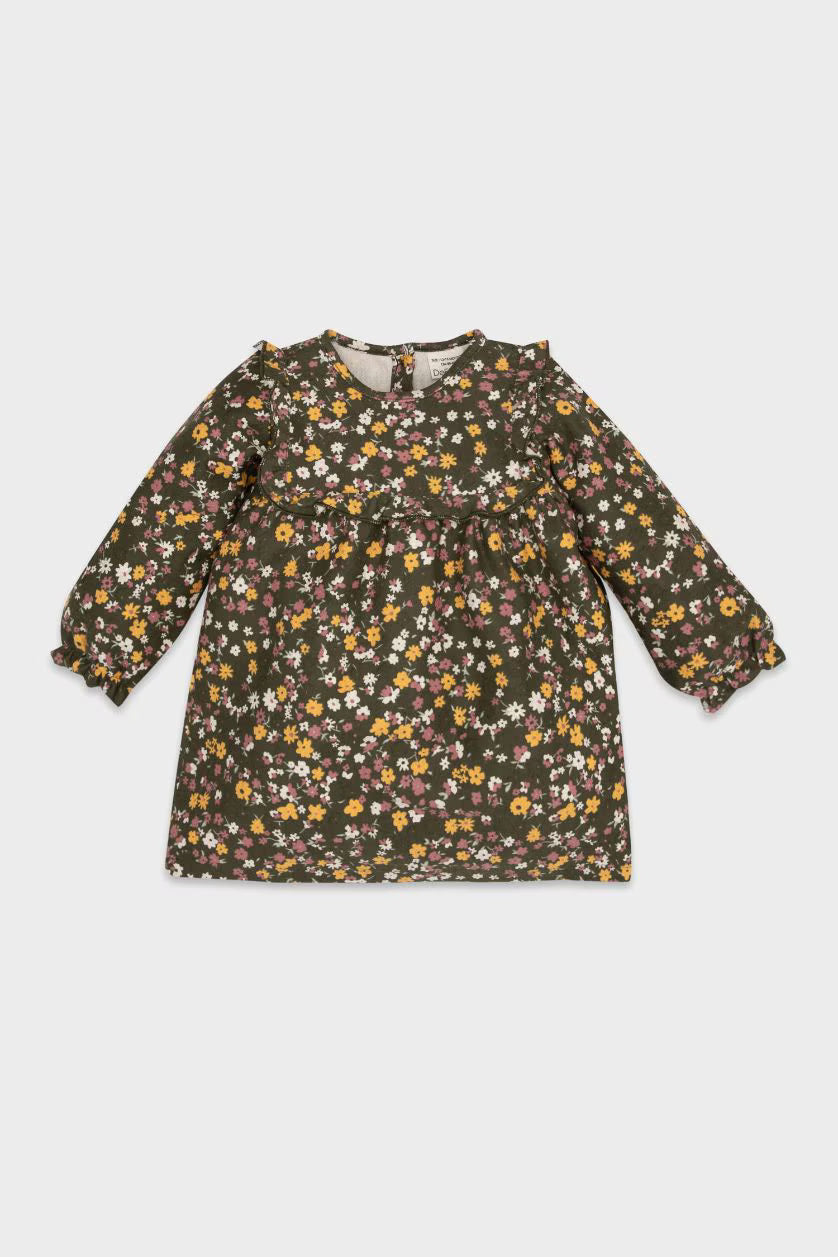 DeFacto : Baby Girl Patterned Long Sleeve Dress