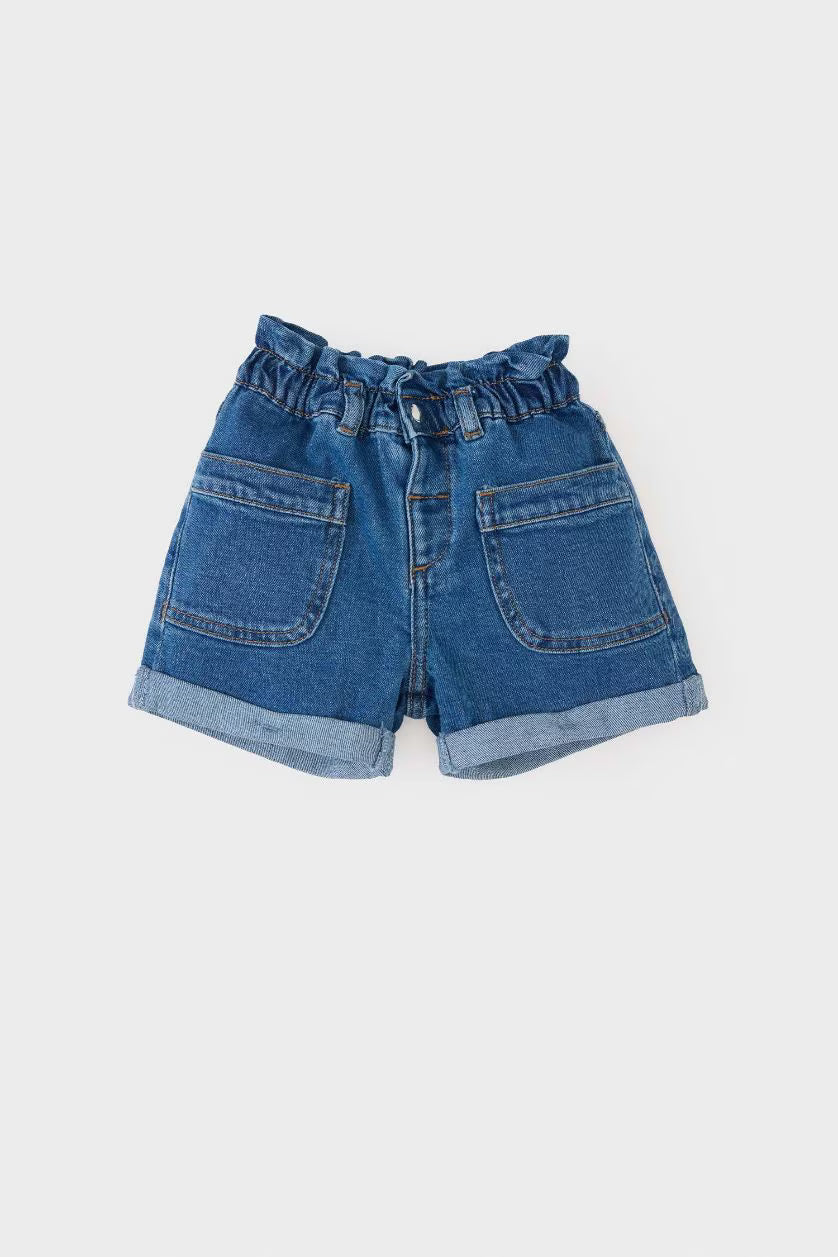 DeFacto : Baby Girl Paperbag Denim Shorts