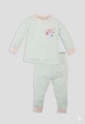 DeFacto : Girl Food Printed Cotton 2 Piece Pajama Set