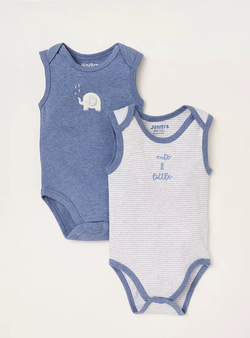 Juniors : Sleeveless Bodysuit - Set of 2