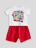 LCW : baby Tazmanian Devil Printed T-shirt And Shorts 2 Pack