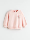 LCW : Baby Floral Printed Baby Girls' Sweatshirt